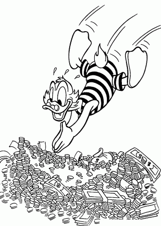 Scrooge mcduck, Coloring pages and Coloring
