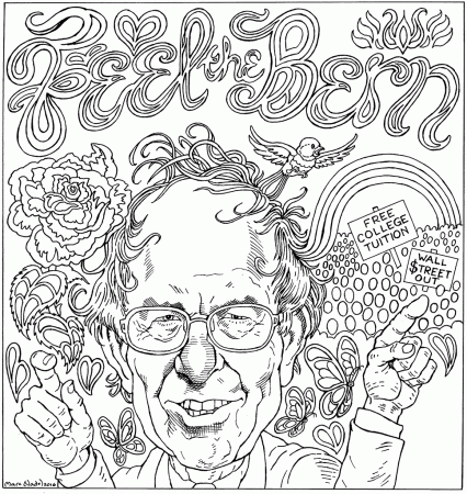 Feel the Bern: An Adult Coloring Contest! | Politics | Seven Days ...
