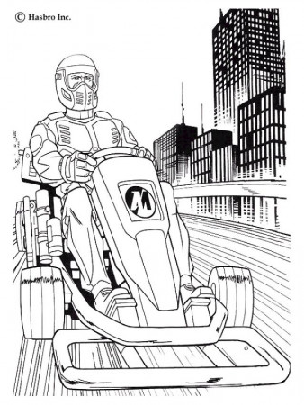 ACTION MAN coloring pages - Action Man ATOM - Street Bike