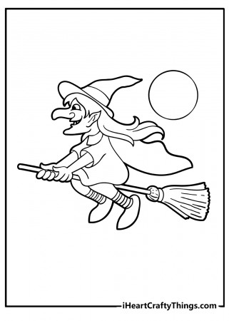 Printable Witch Coloring Pages (Updated 2023)