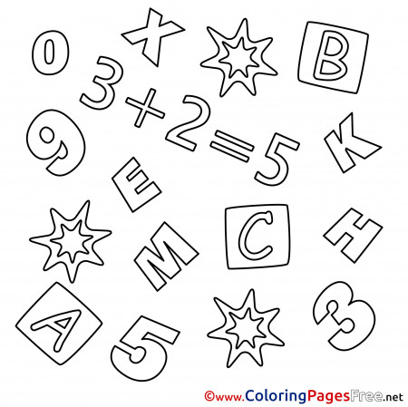 Math Kids download Coloring Pages