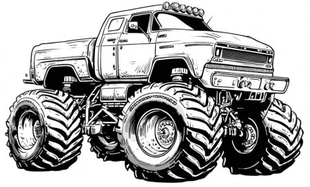Monster Truck Coloring Pages - 12 New Monster Truck Printables
