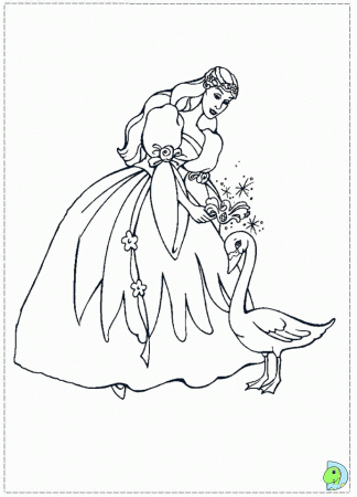 Swan Princess - Coloring Pages for Kids and for Adults