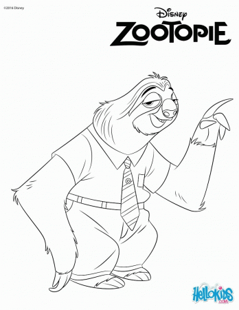 Coloring Pages Zootopia | lugudvrlistscom