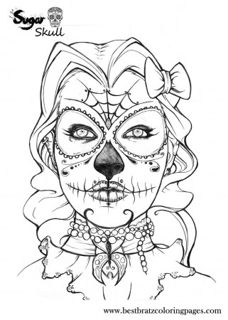 Coloring pages | Sugar Skull, Christmas Coloring ...