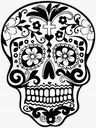 Day Of The Dead Skulls Coloring Pages
