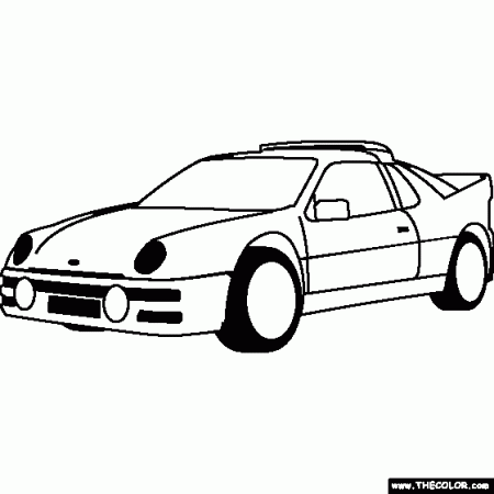 Cars Online Coloring Pages