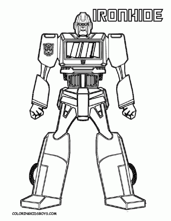 Tenacious Transformers Coloring Page | YesColoring | Free ...