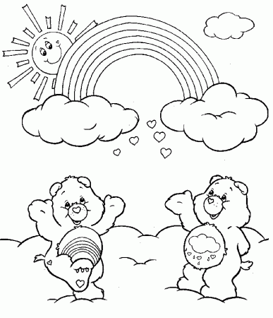 Rainbow For Kids Printable - Coloring Pages for Kids and for Adults