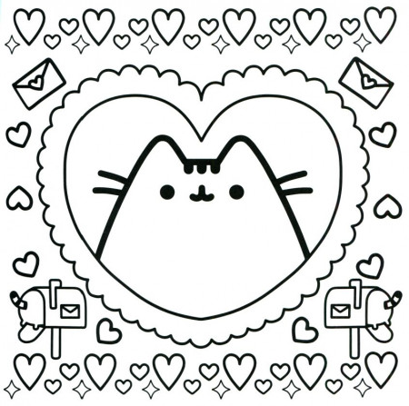 Top Coloring Pages: Pusheen Cat Coloring Pages For Kids With ...