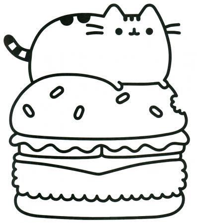 Pusheen Cat Coloring Pages | Cat coloring page, Pusheen ...