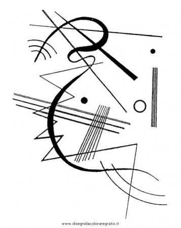 Kandinsky coloring pages for kids