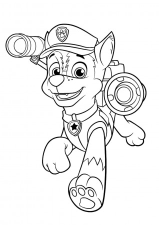 Coloring Pages : Paw Patrol Ryder And Coloring Tracker Printable ...