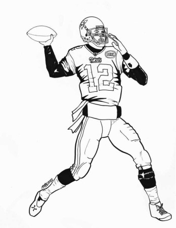 New England Patriots Coloring Pages Printable PDF – Coloringfolder.com