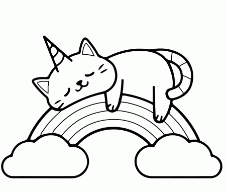 41 Cutest Unicorn Cat Coloring Pages (Free!) - Artsy Pretty Colors