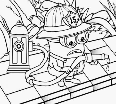 free printable fire truck coloring pages minion - VoteForVerde.com