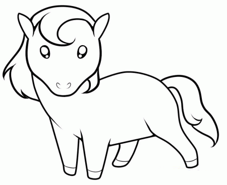 Cartoon horses coloring pages download and print for free