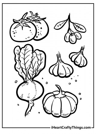 Printable Vegetables Coloring Pages ...