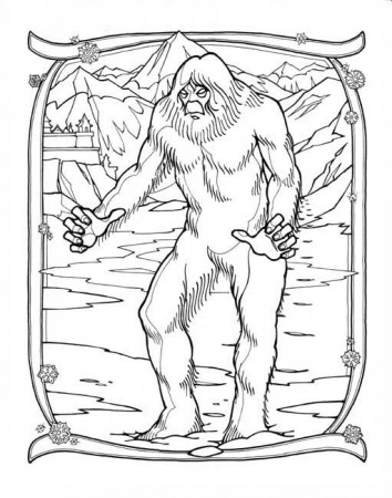 Bigfoot - Coloring Pages for Kids and for Adults