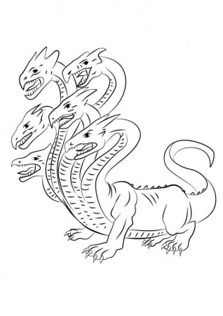 Cute Hydra Coloring Page - Free Printable Coloring Pages for Kids