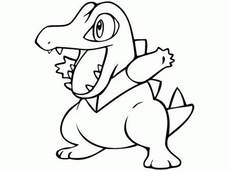Totodile Pokemon coloring page - Coloring Pages 4 U