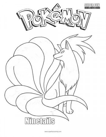 Ninetails Pokemon Coloring Page - Super Fun Coloring