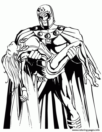 X Men Villain Magneto Coloring Pages Printable