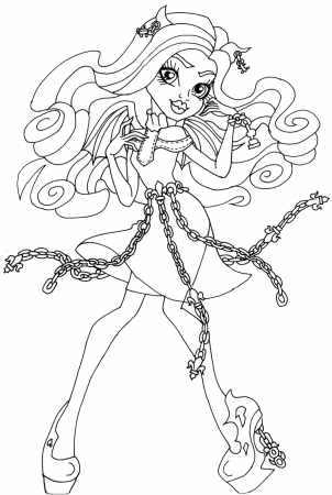 Monster High Coloring Pages Png & Free Monster High Coloring Pages.png  Transparent Images #65054 - PNGio