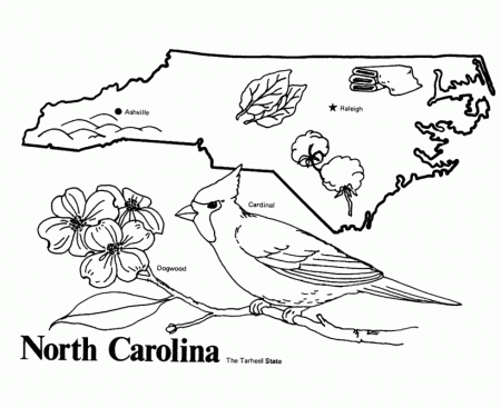 USA-Printables: State of North Carolina Coloring Pages - North ...