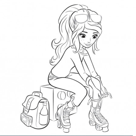 Girl Lego Friends Coloring Pages Free Printable City Ninjago Emma From –  Slavyanka