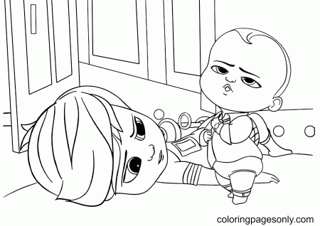 Tim And Boss Baby Coloring Pages - The Boss Baby Coloring Pages - Coloring  Pages For Kids And Adults