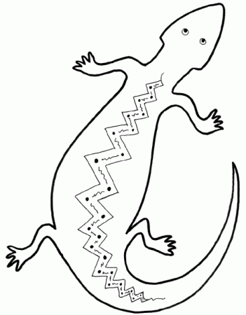 Gecko coloring page - Animals Town - animals color sheet - Gecko free  printable coloring pages animals