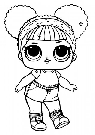 Lol Suprise Doll Hoops MVP Glitter Coloring Pages - Lol Surprise Doll Coloring  Pages - Coloring Pages For Kids And Adults