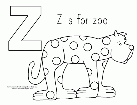 Put Me In The Zoo Coloring Page