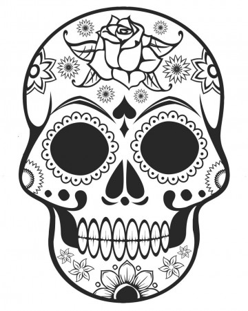 Free Skull Coloring Pages For Adults Skull Coloring Pages Sugar ...
