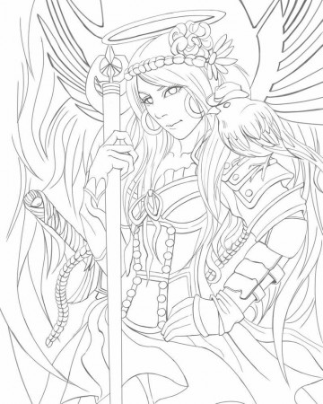 Coloring Pages : Angel Colorings Warrior Activity Small Anime Stained Glass  Window 49 Angel Coloring Pages Image Inspirations ~ Off-The Wall ATL