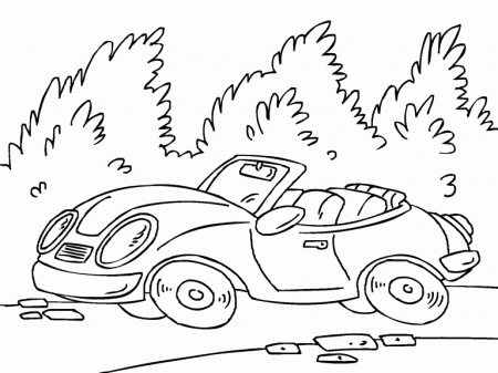 Sports car coloring page - Coloring Pages 4 U
