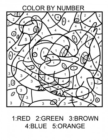 Easy Color by Number - Get Coloring Pages