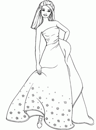 Dresses Coloring Pages: Beautiful Designs for Fun and Relaxation