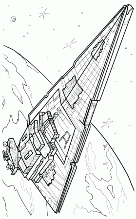 Interdictor Star Destroyer Coloring Page - Free Printable Coloring Pages  for Kids