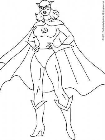 female-superhero | Audio Stories for Kids | Free Coloring Pages | Colouring  Printables