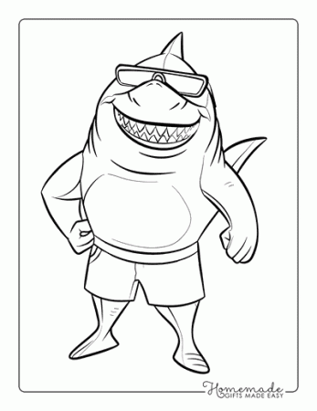 Free Shark Coloring Pages for Kids ...