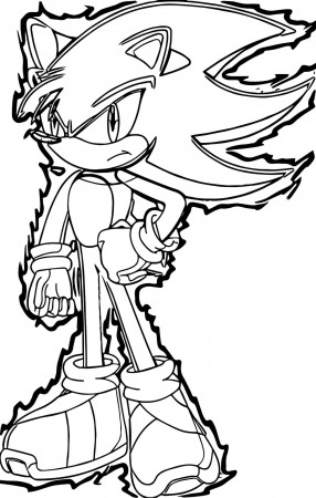 Sonic Coloring Super Sonic Picture ...