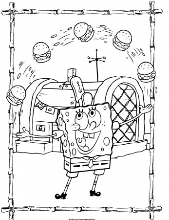 Spongebob drawing coloring pages