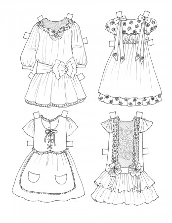 paperdoll coloring pages