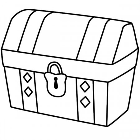 Treasure Chest Coloring Page - Get Coloring Pages