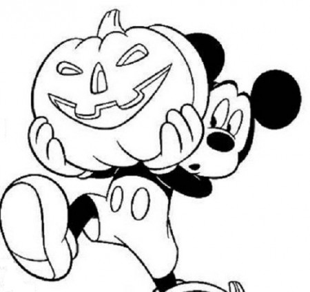 Disney Mickey Mouse Halloween Coloring ...