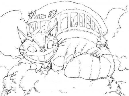 Cat Bus coloring page | Coloring pages, Coloring books, Free coloring pages