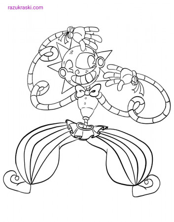 Fnaf 9 Security Breach Coloring Pages ...