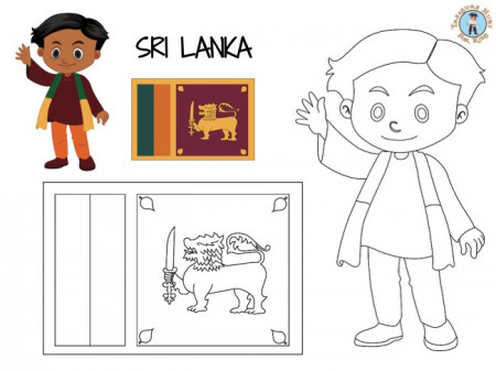 Sri Lanka Coloring Page - Free ...